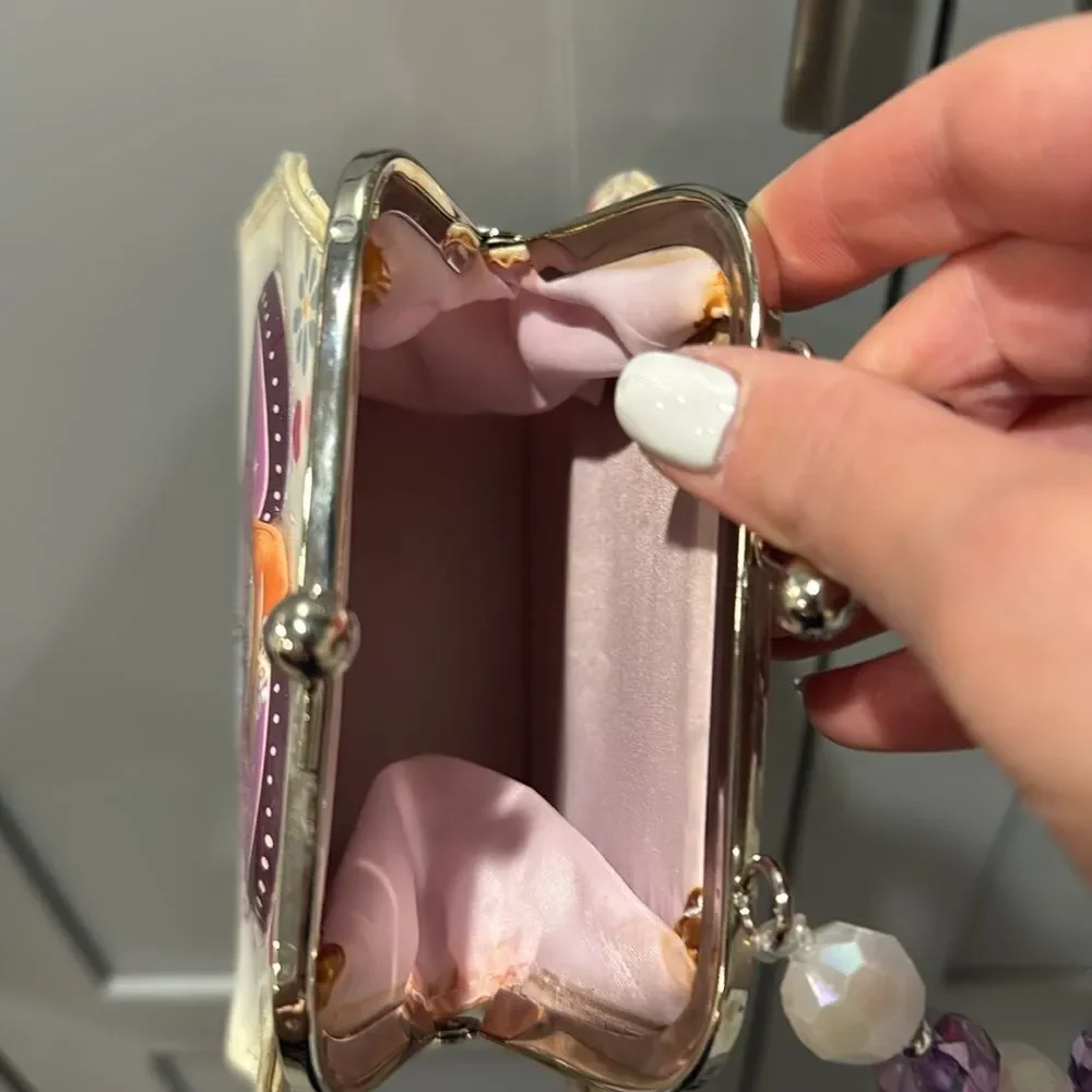 Kids Handbag - Purple and White